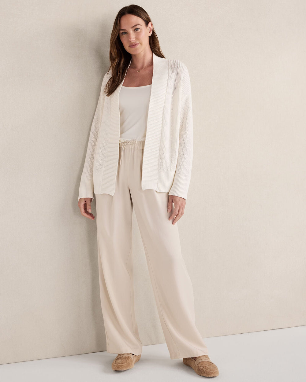 ORGANIC COTTON SHAKER STITCH OPEN FRONT CARDIGAN | Talbots near me