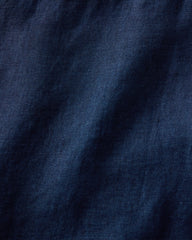 LINEN COLLARED LONG SLEEVE TOP | Talbots online