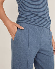 COTTON BLEND OTTOMAN RIB TAPERED PANTS | Talbots US