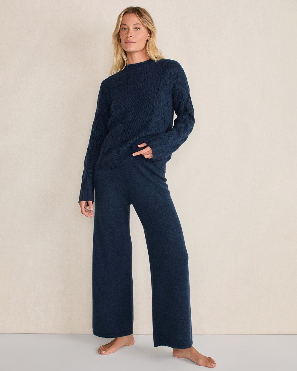 CASHMERE CABLE ROLL NECK SWEATER | Talbots for sale