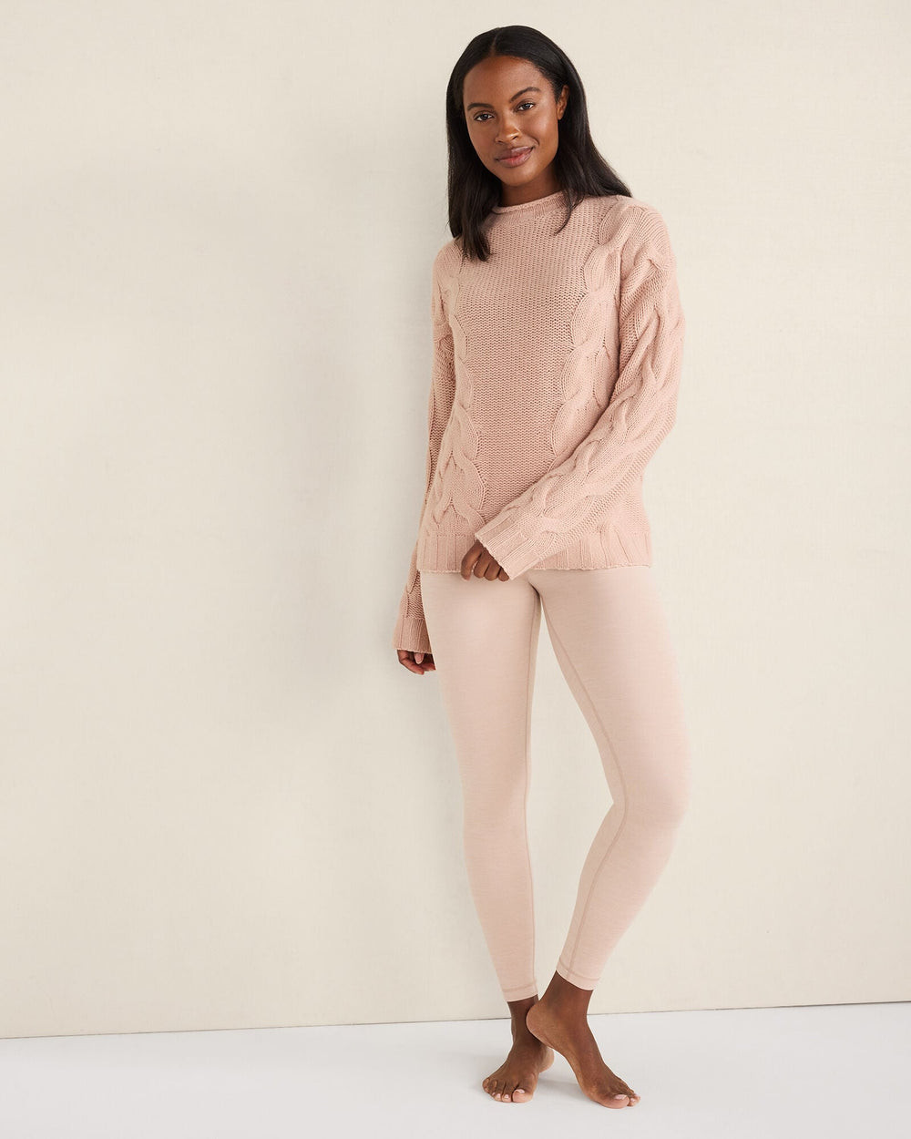 CASHMERE CABLE ROLL NECK SWEATER | Talbots sale