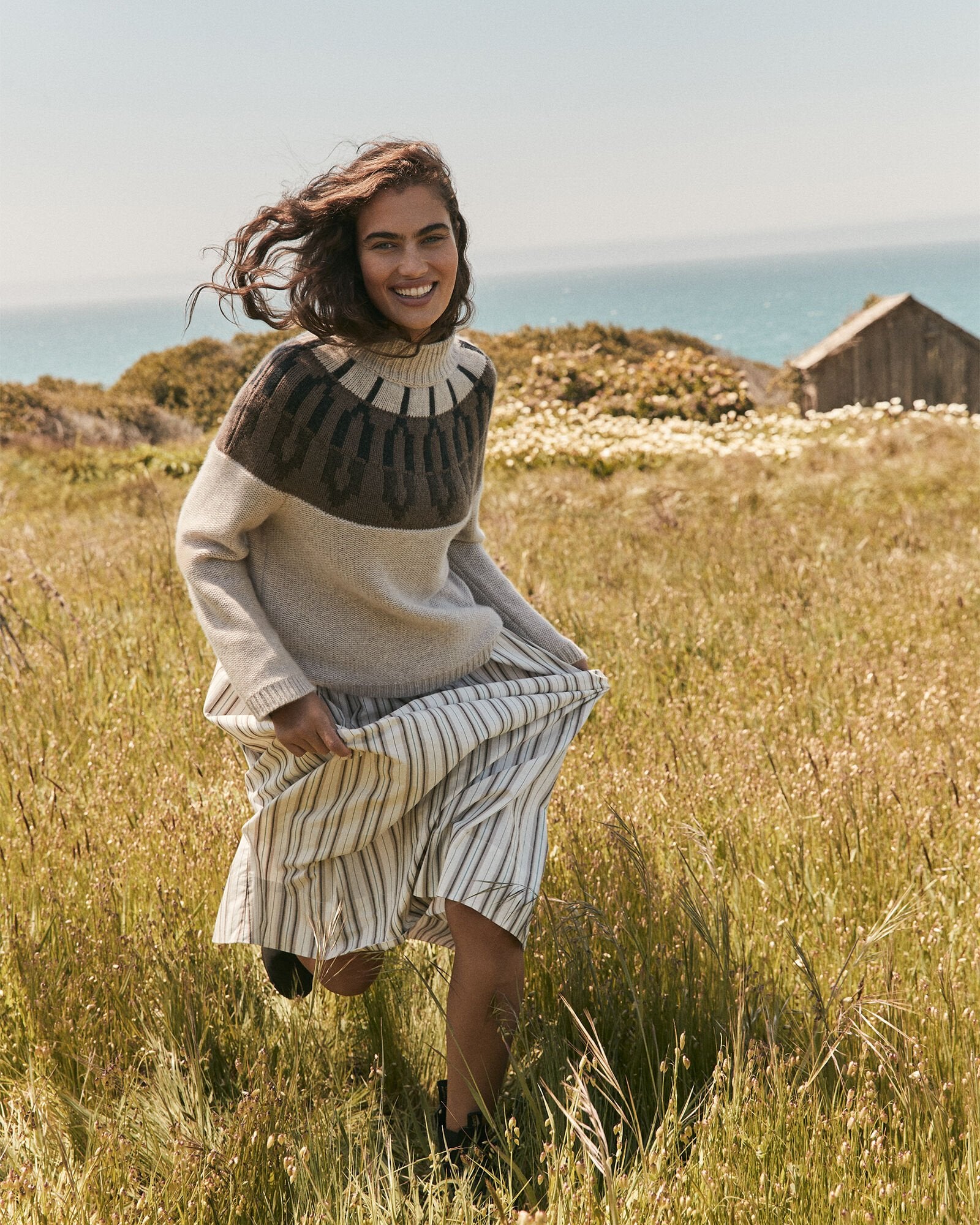 CASHMERE FAIRISLE MOCK NECK SWEATER | Talbots outlet
