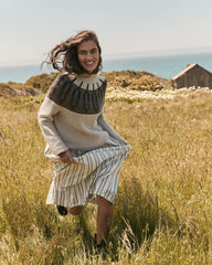 CASHMERE FAIRISLE MOCK NECK SWEATER | Talbots outlet