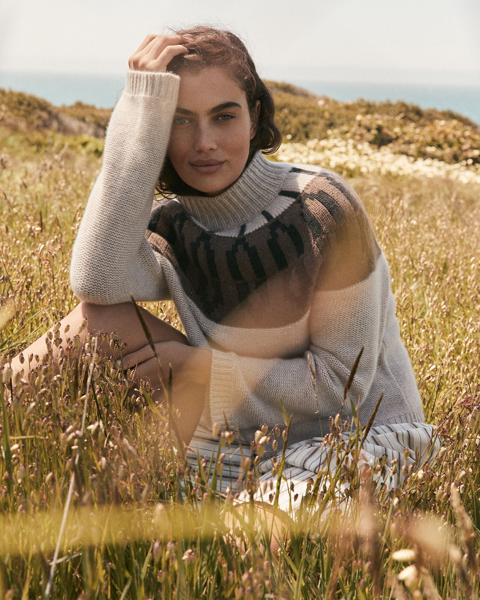 CASHMERE FAIRISLE MOCK NECK SWEATER | Talbots US