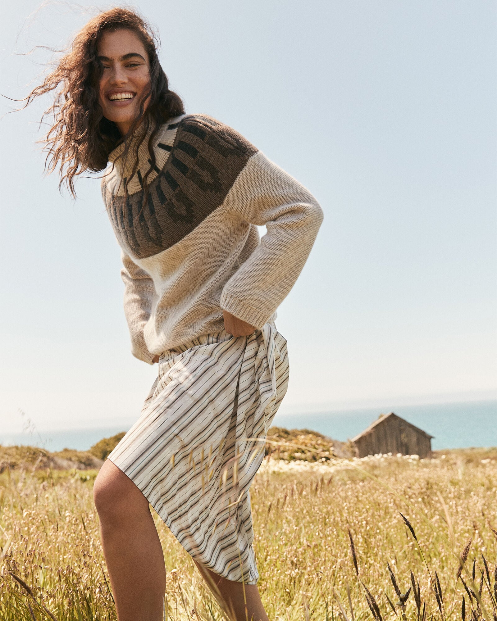CASHMERE FAIRISLE MOCK NECK SWEATER | Talbots US
