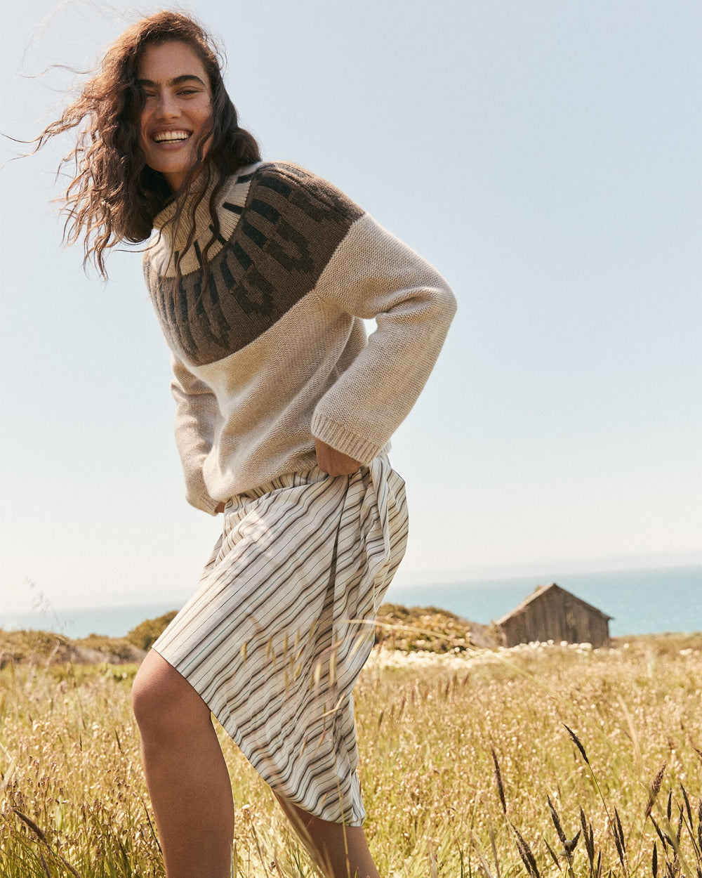 CASHMERE FAIRISLE MOCK NECK SWEATER | Talbots outlet