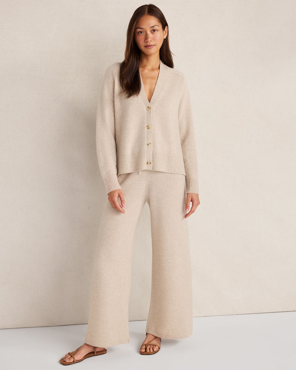 CASHMERE WIDE LEG PANTS | Talbots discount
