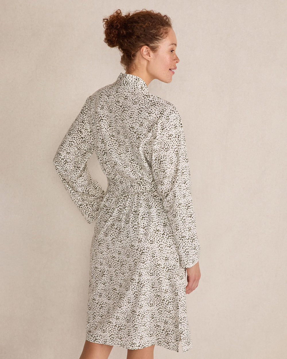 ORGANIC COTTON JERSEY ANIMAL DOT ROBE | Talbots outlet
