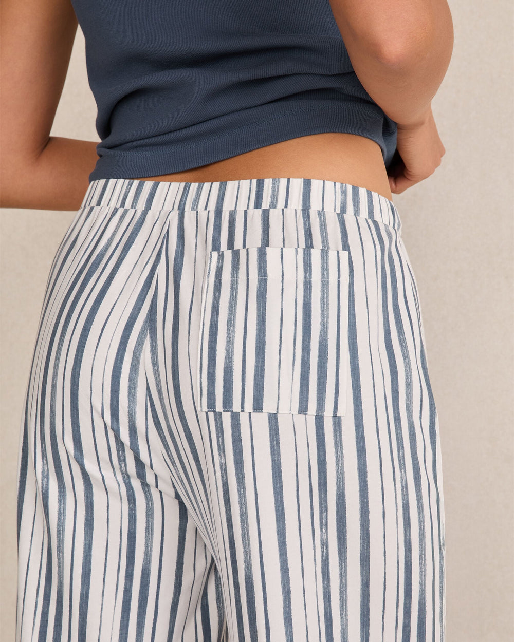 ORGANIC COTTON JERSEY PAINTED STRIPE PAJAMA PANTS | Talbots near me
