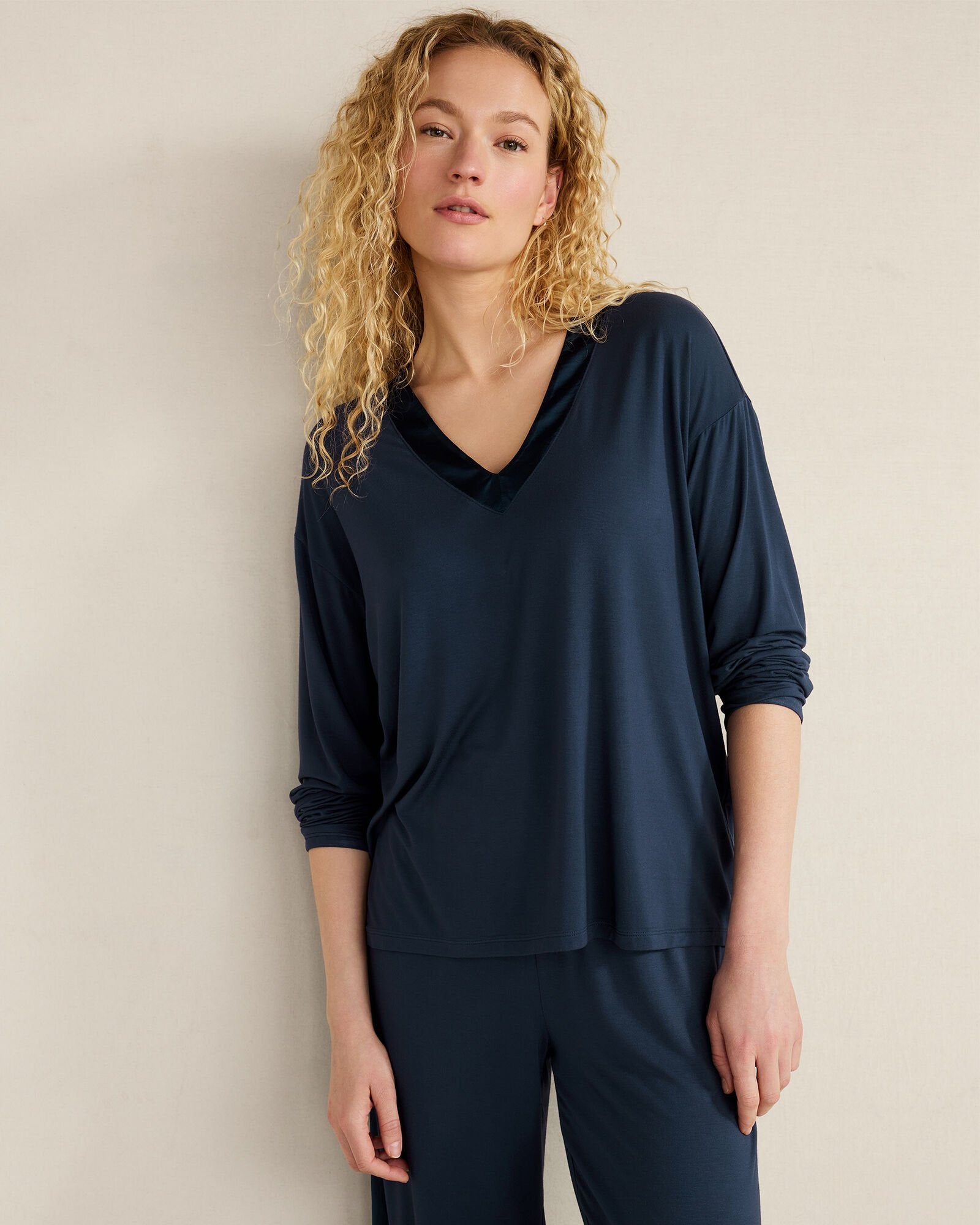 CALM & COOL LONG SLEEVE SLEEP TOP | Talbots near me
