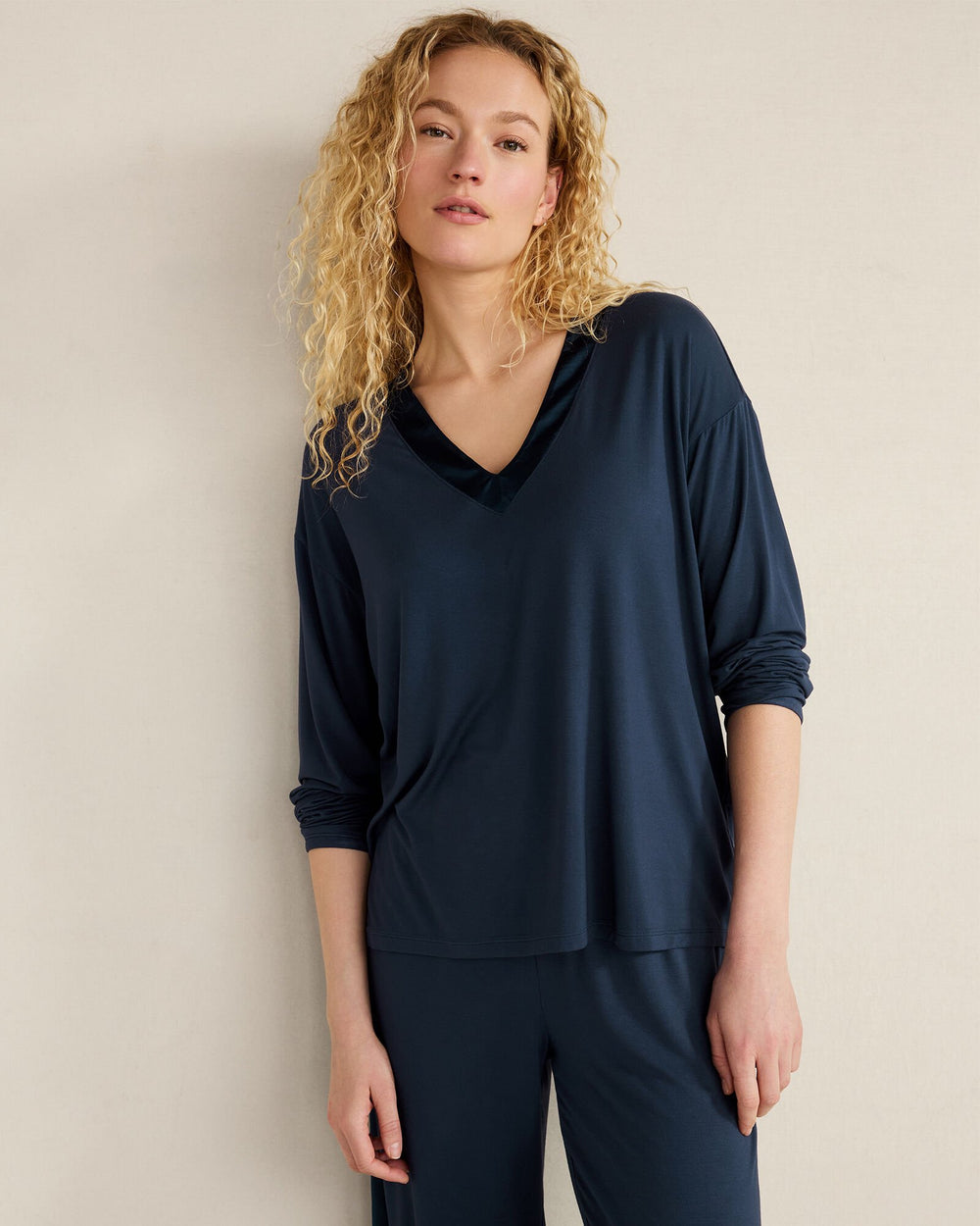 CALM & COOL LONG SLEEVE SLEEP TOP | Talbots near me