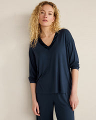 CALM & COOL LONG SLEEVE SLEEP TOP | Talbots online