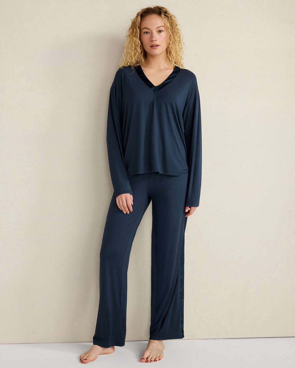 CALM & COOL LONG SLEEVE SLEEP TOP | Talbots near me