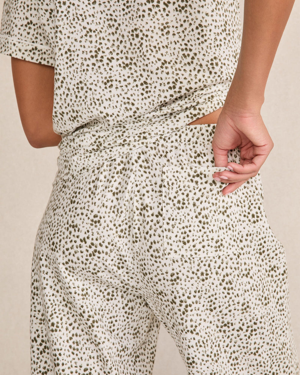 ORGANIC COTTON JERSEY ANIMAL DOT PAJAMA PANTS | Talbots discount