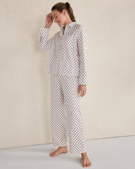 ORGANIC COTTON BLEND FLORAL TILE PAJAMA PANTS | Talbots near me