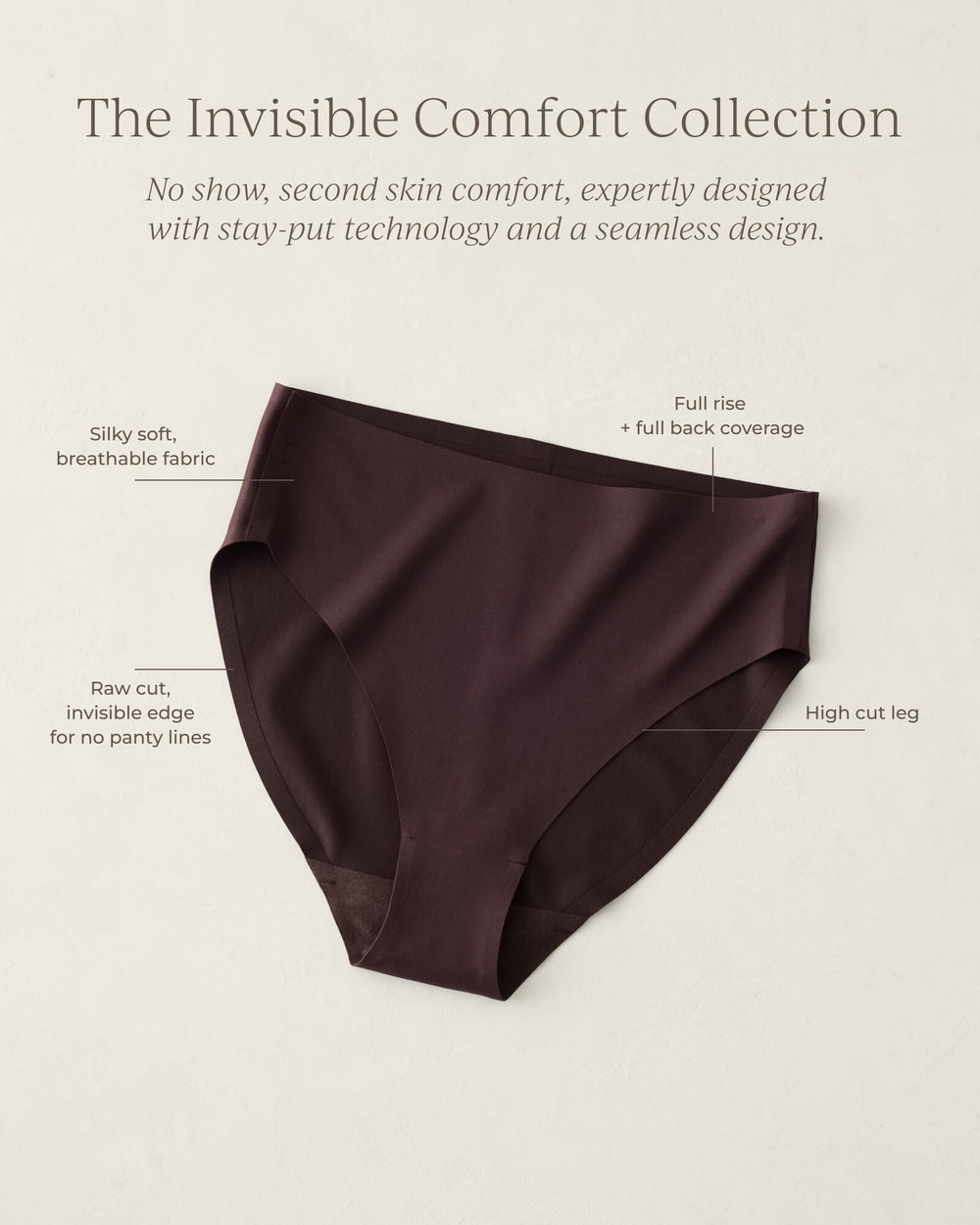 INVISIBLE COMFORT HIGH LEG BRIEF | Talbots outlet