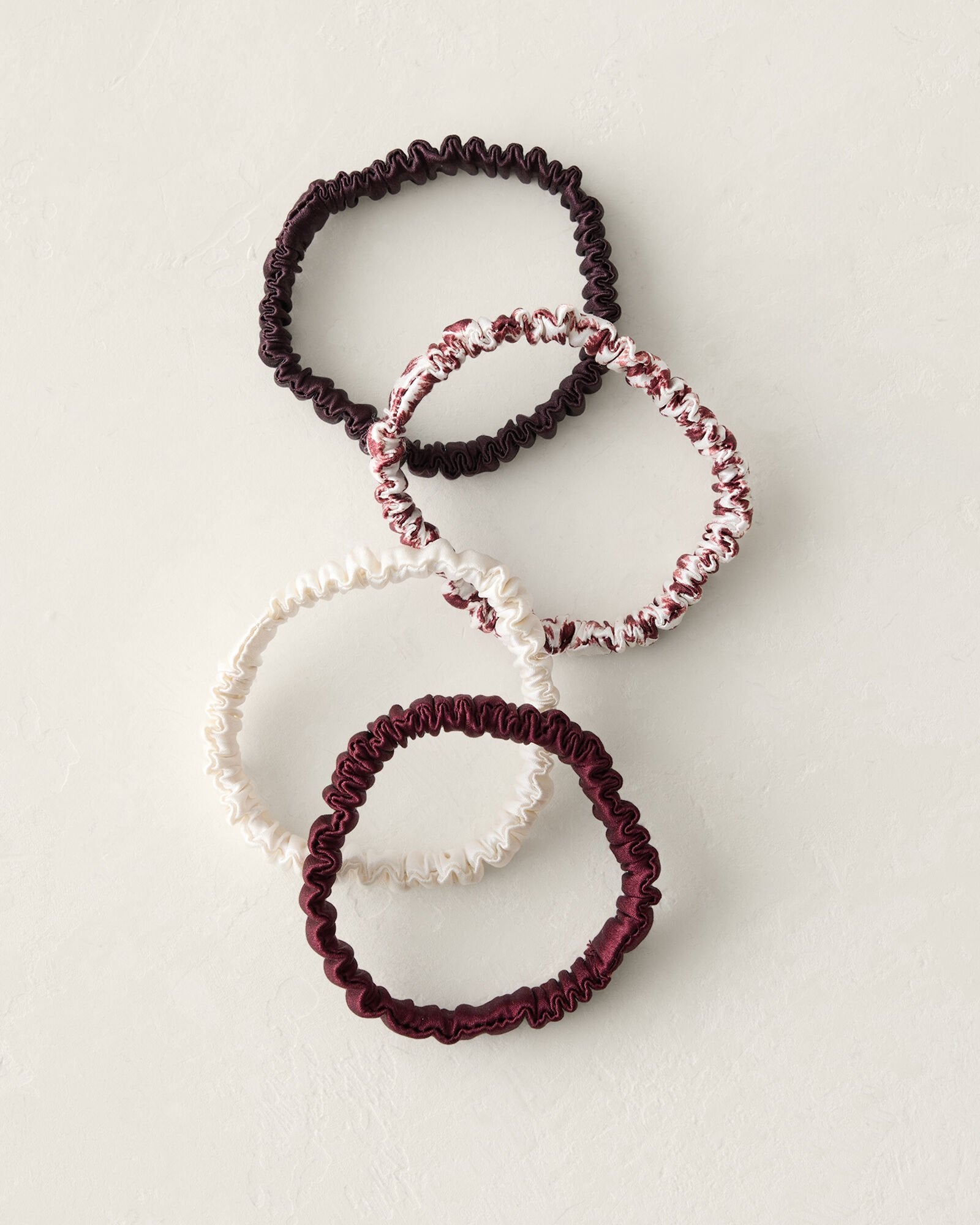WASHABLE SILK HAIR TIES — ANIMAL DOT MULTI | Talbots on sale