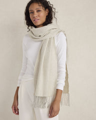 CASHMERE HERRINGBONE WOVEN SCARF | Talbots for sale