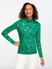 CLASSIC TURTLENECK - SHINING SNOWFLAKES | Talbots US