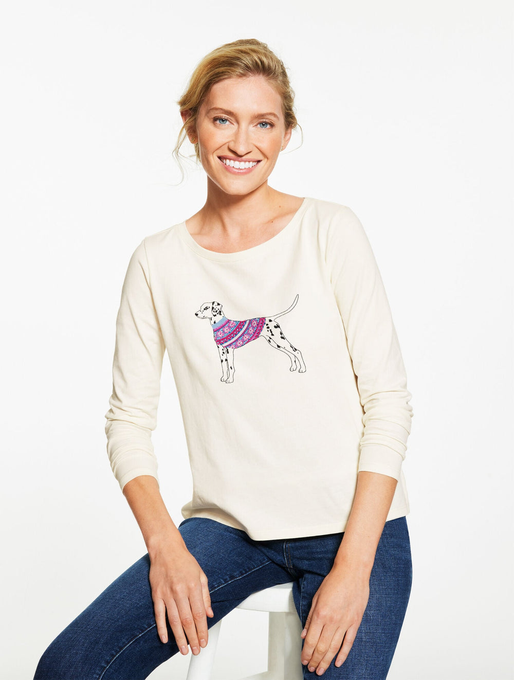 CREWNECK TEE - DALMATIAN | Talbots near me