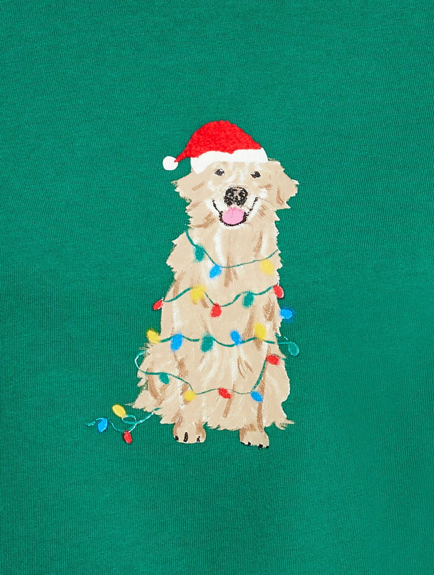 LONG SLEEVE CREWNECK TEE - FESTIVE DOG | Talbots near me
