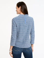MOCKNECK KNIT SWING TOP | Talbots on sale