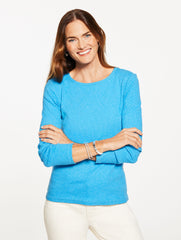 RIBBED CREWNECK TEE | Talbots US