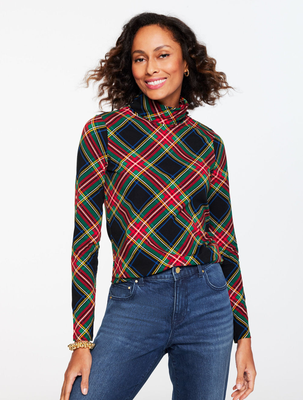 CLASSIC TURTLENECK - JOLLY TARTAN | Talbots near me