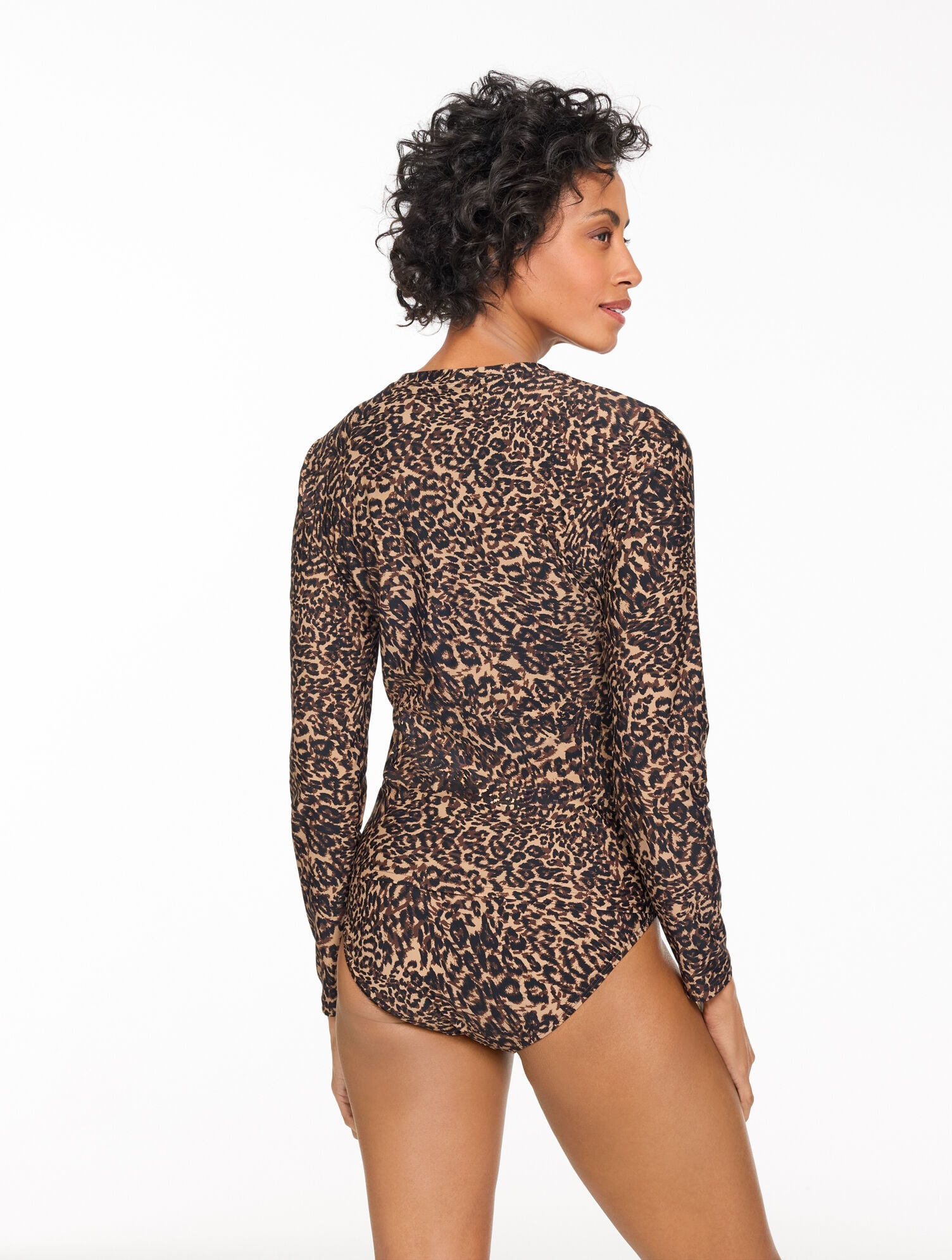 AQUA CLUB UPF 50+ LONG SLEEVE SWIM TEE - LEOPARD | Talbots outlet