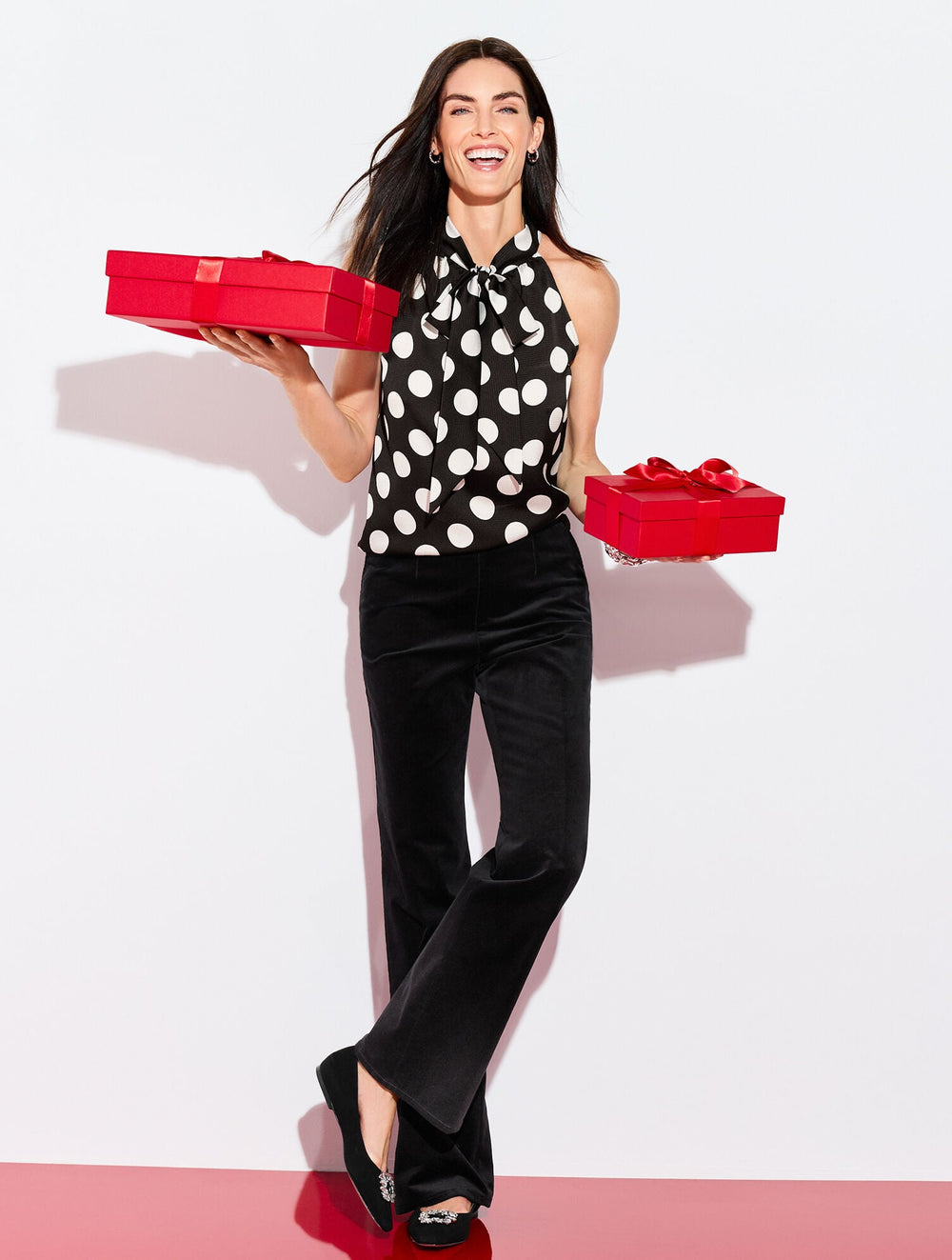 TROUSER LEG CORDUROY PULL-ON PANTS | Talbots online