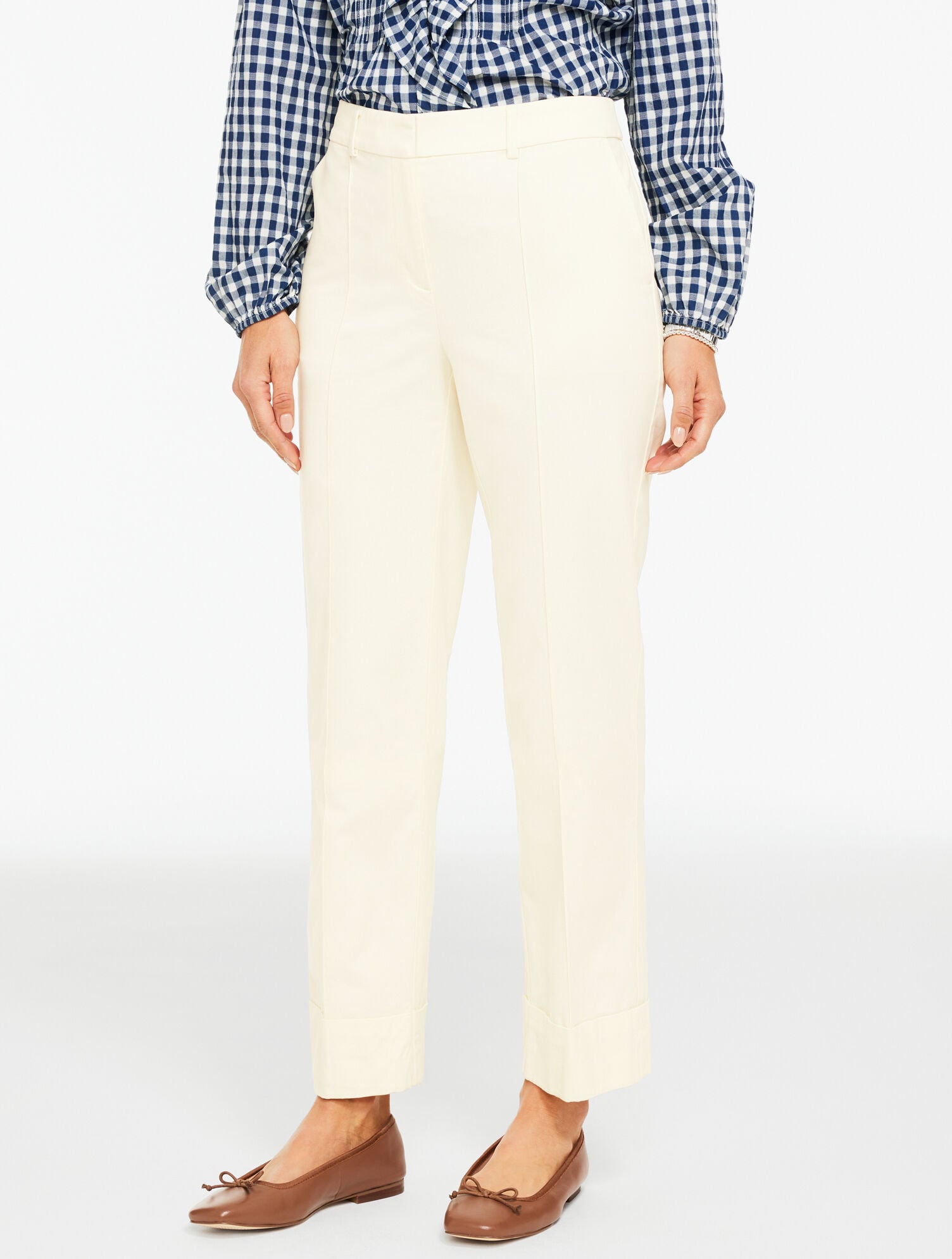 AIDEN TWILL STRAIGHT ANKLE PANT | Talbots near me