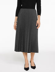 STUDDED PLEATED FLANNEL MIDI SKIRT | Talbots near me