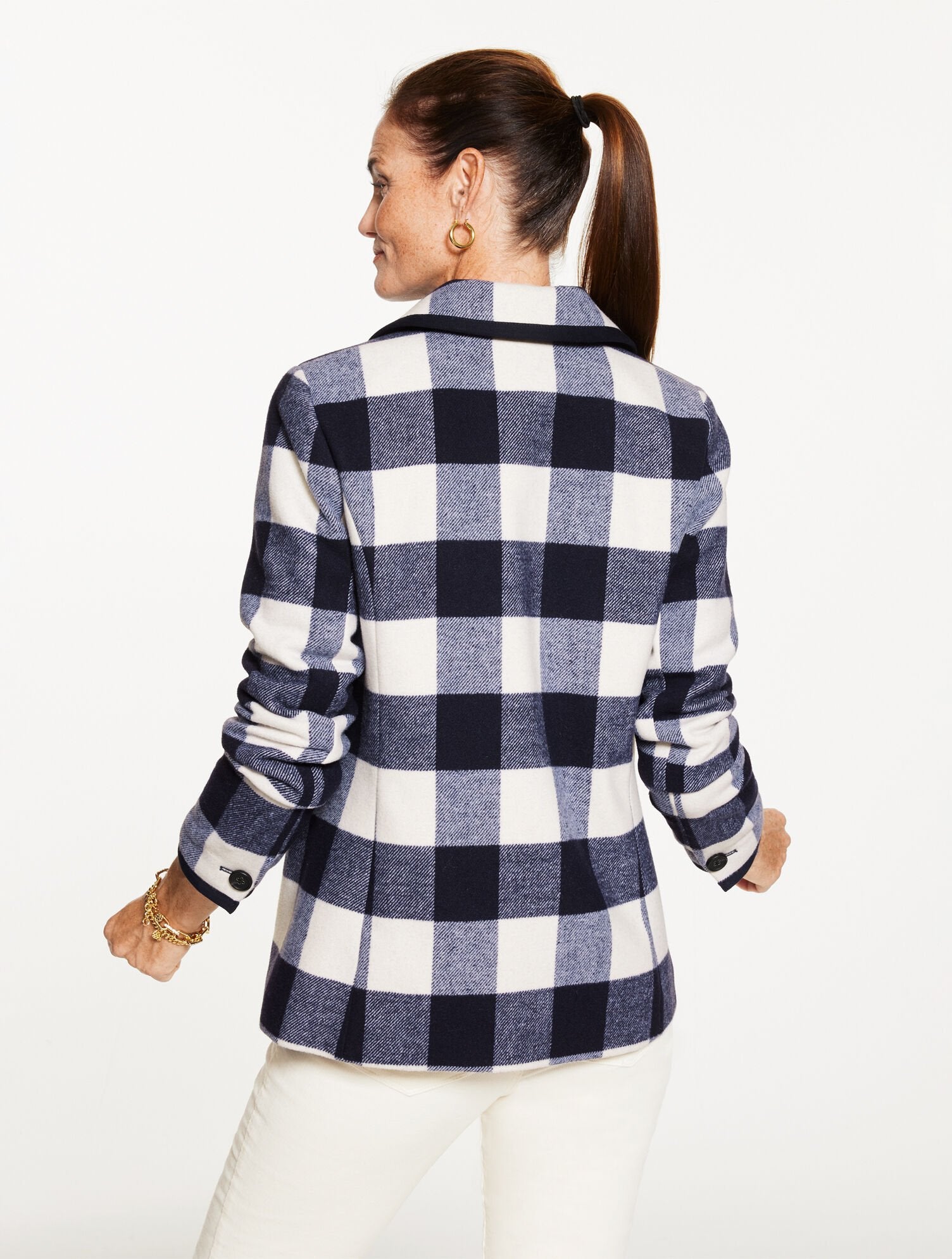 BUFFALO CHECK TIPPED JACKET | Talbots on sale