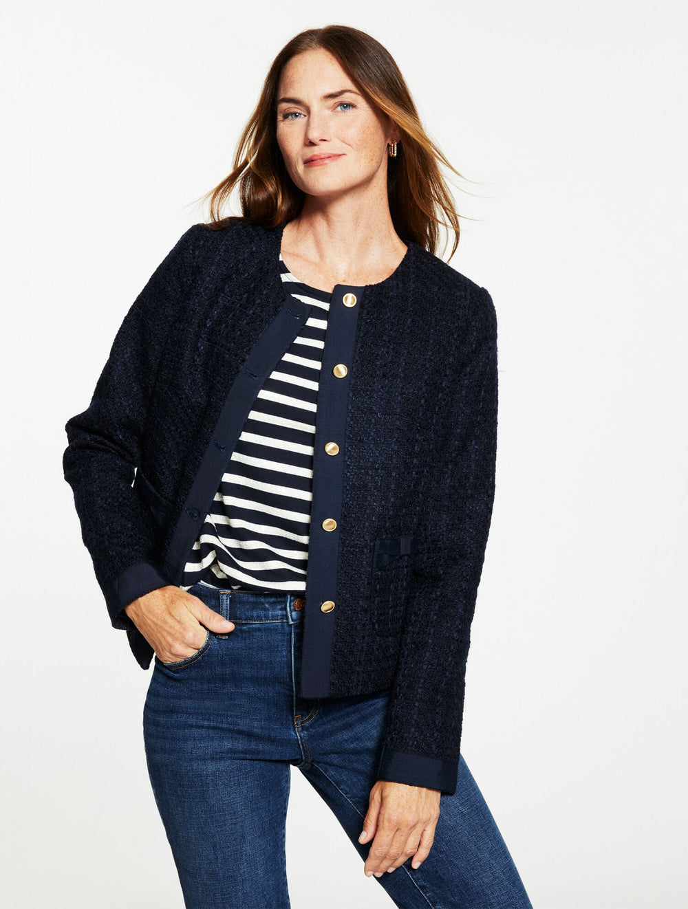 VIBRANT TWEED JACKET | Talbots outlet