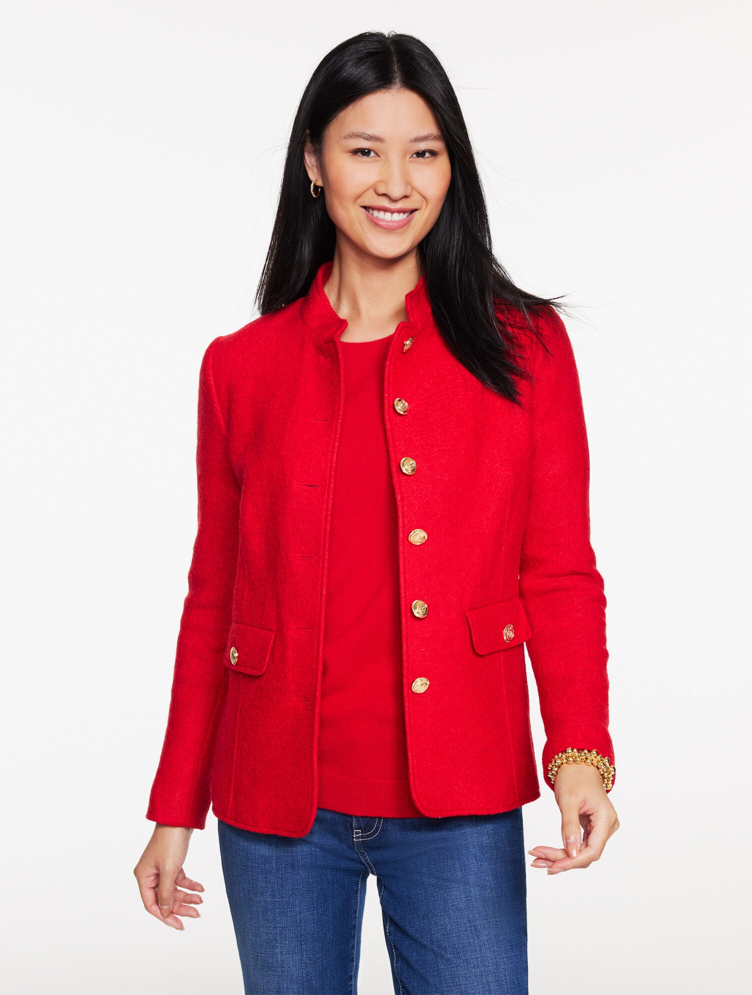 BERKSHIRE WOOL OFFICER JACKET | Talbots sale
