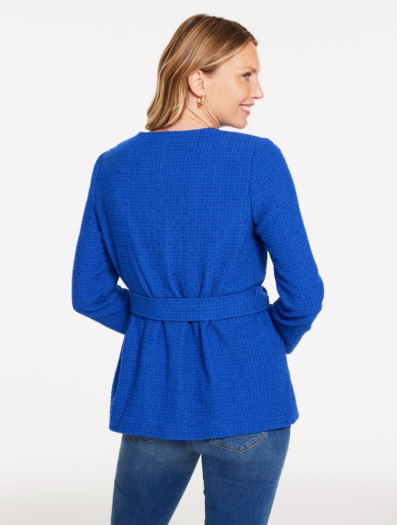 TIE WAIST TWEED JACKET | Talbots sale