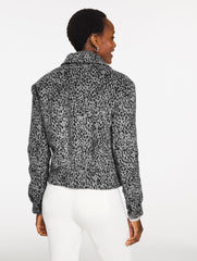 BRUSHED JACKET - SNOW LEOPARD | Talbots sale