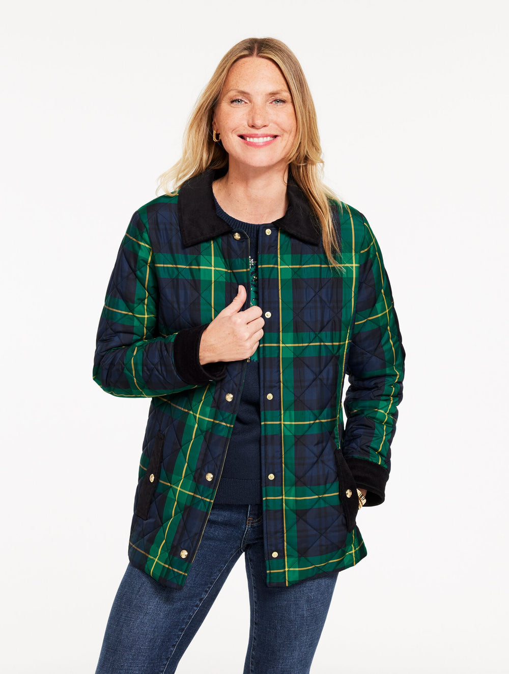 PUFFER JACKET - SLOANE TARTAN | Talbots outlet