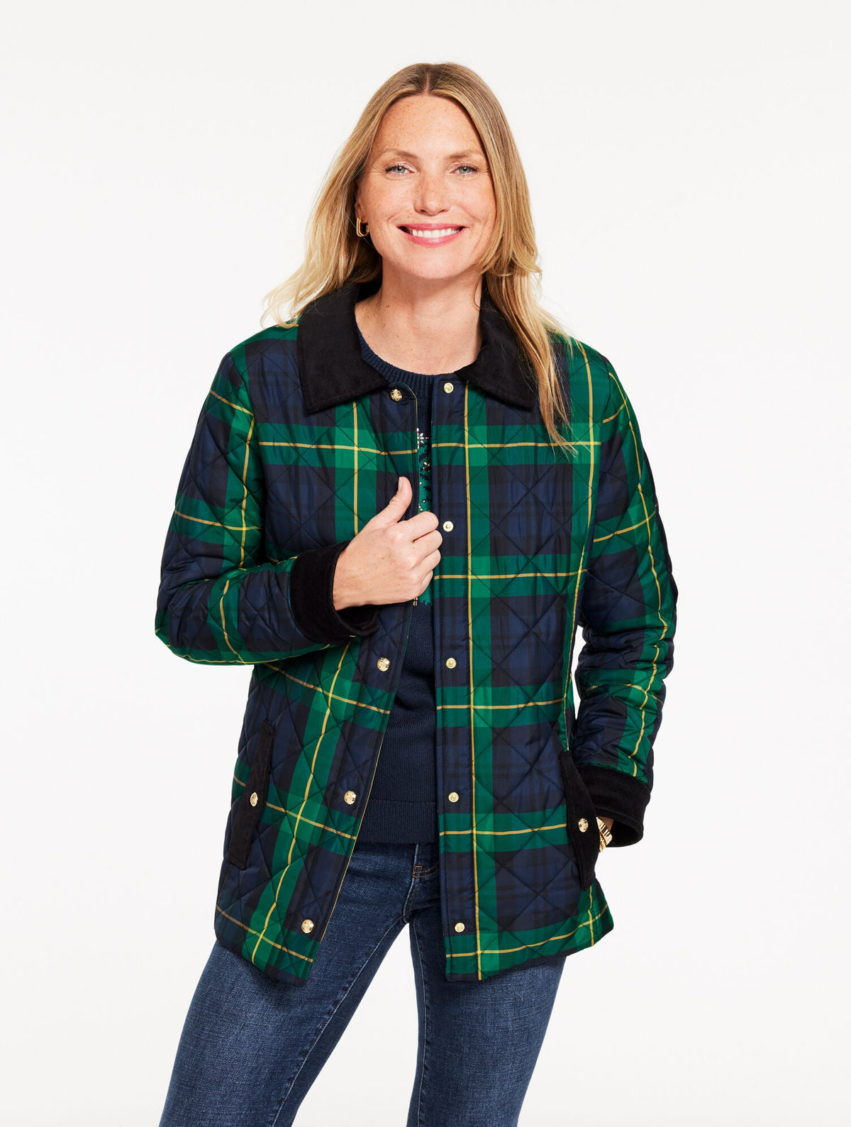 PUFFER JACKET - SLOANE TARTAN | Talbots outlet