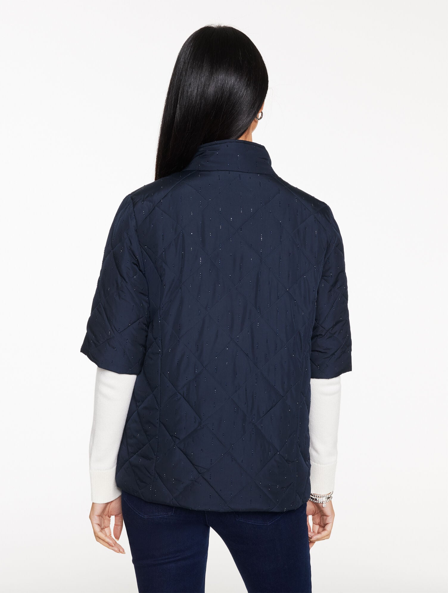 STUDDED PUFFER JACKET | Talbots outlet