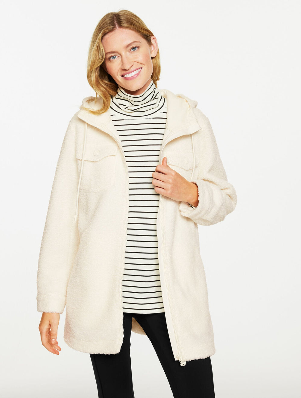 TEDDY SHERPA FULL-ZIP JACKET | Talbots US