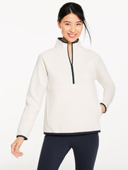 AIRKNIT STRETCH MESH HALF-ZIP PULLOVER | Talbots on sale