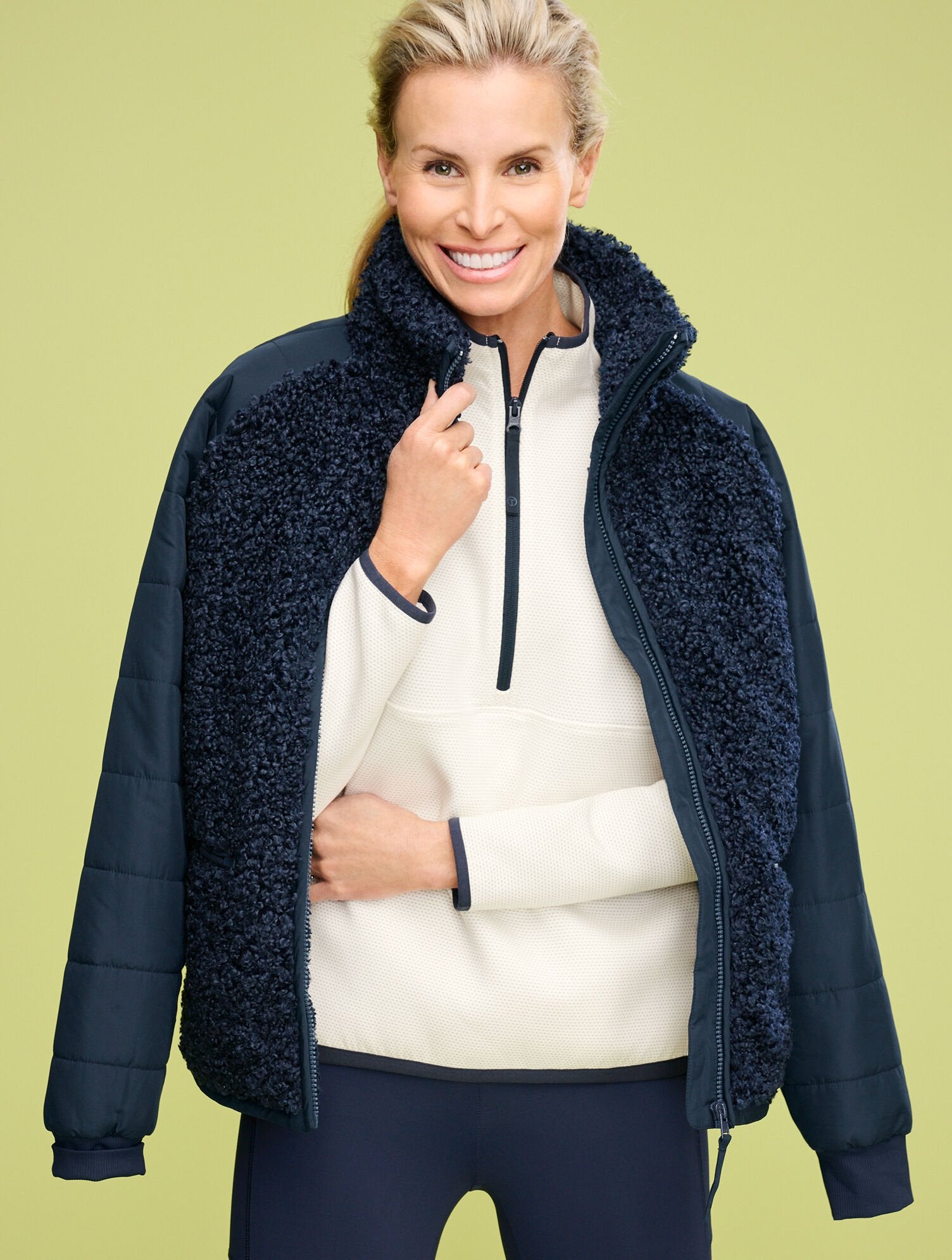 AIRKNIT STRETCH MESH HALF-ZIP PULLOVER | Talbots on sale