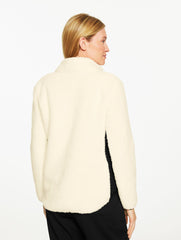 COZY SHERPA JACKET - COLORBLOCK | Talbots discount