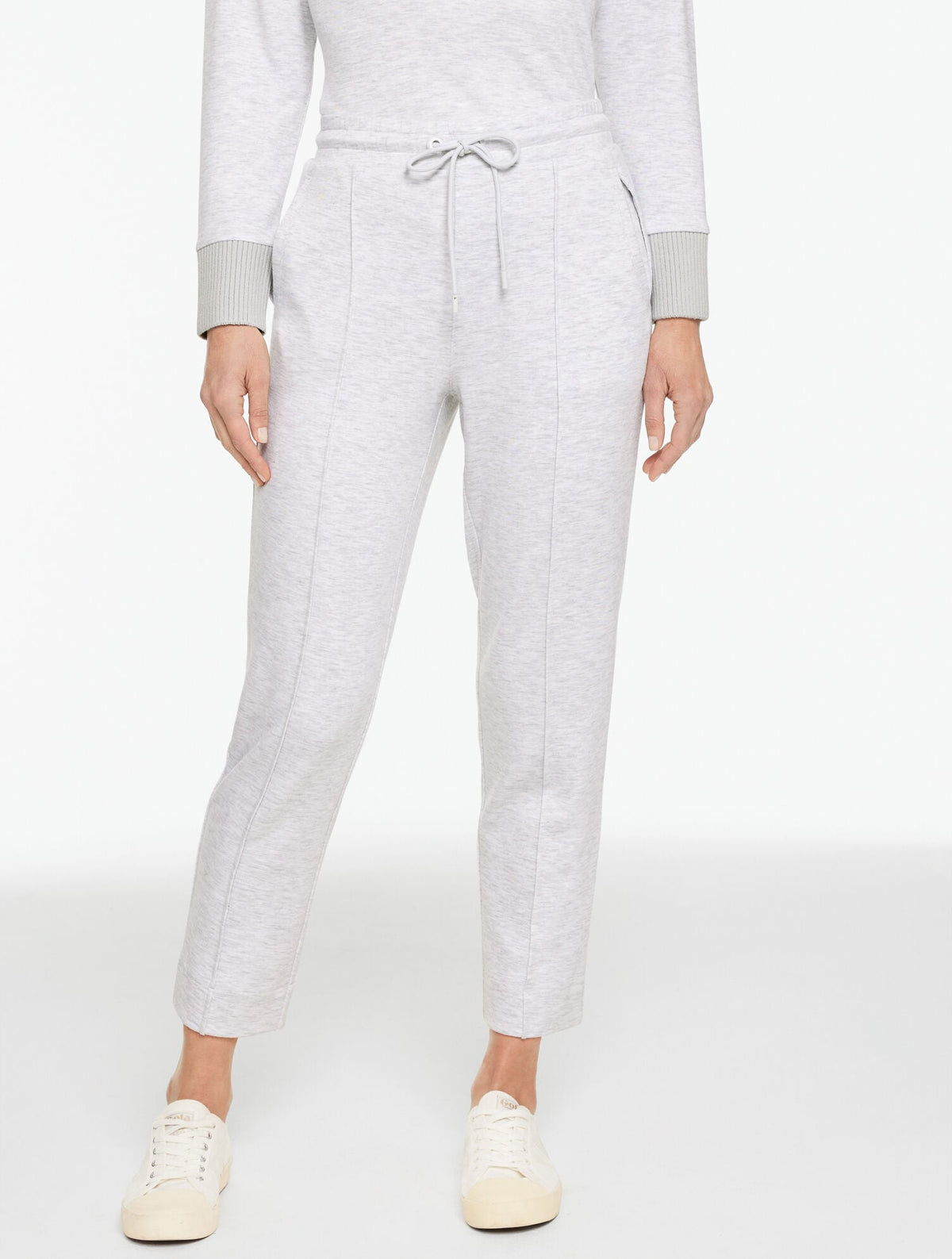 AIRKNIT STRETCH TAPERED LEG PANTS - HEATHERED | Talbots sale