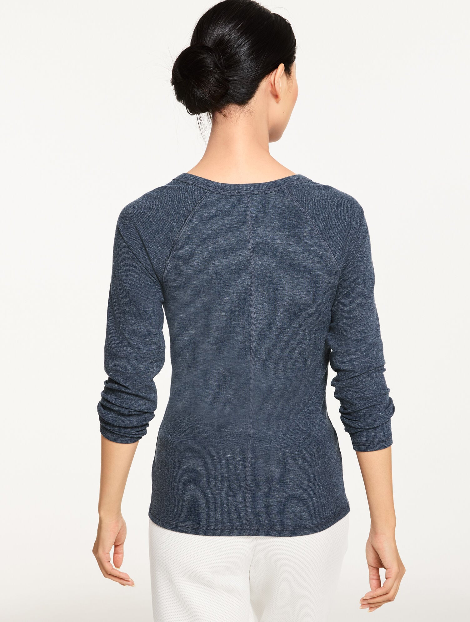 RIBBED HENLEY TEE | Talbots outlet
