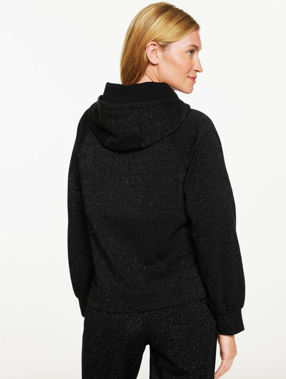 BRUSHED METALLIC HOODIE | Talbots discount
