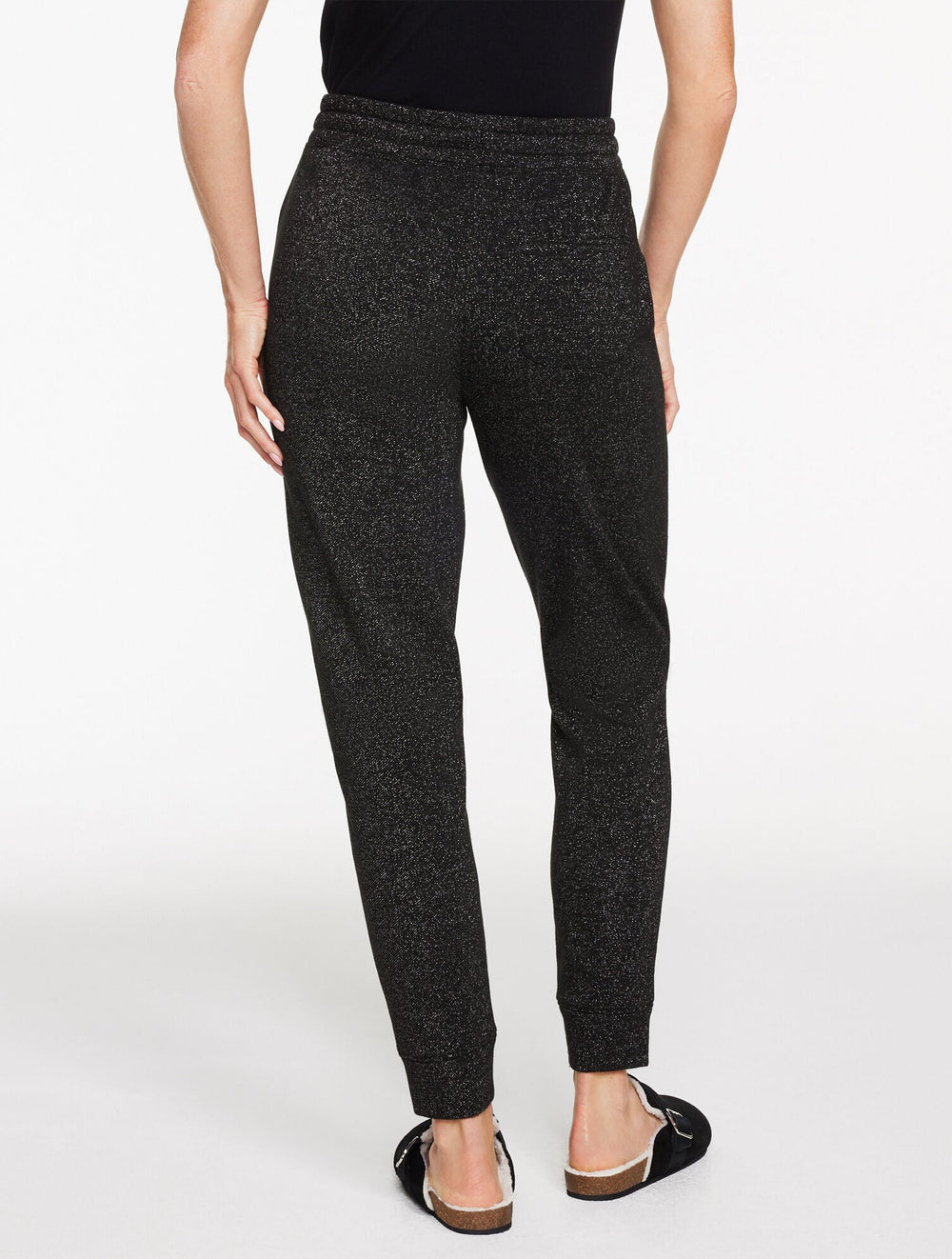 BRUSHED METALLIC JOGGERS | Talbots discount