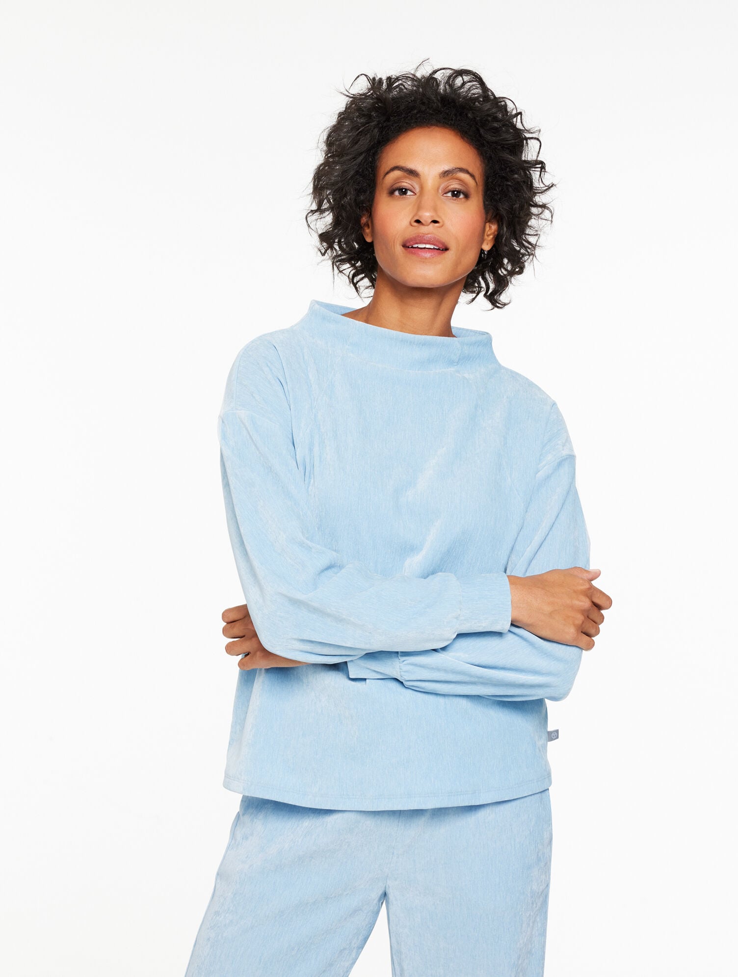 VELOUR MOCKNECK PULLOVER | Talbots online