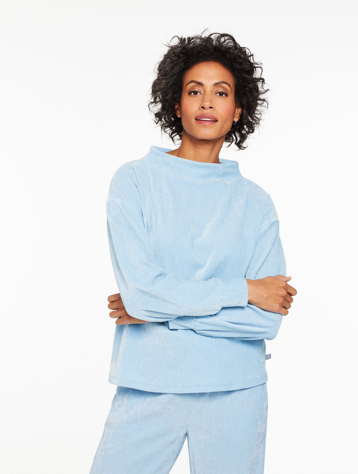 VELOUR MOCKNECK PULLOVER | Talbots online